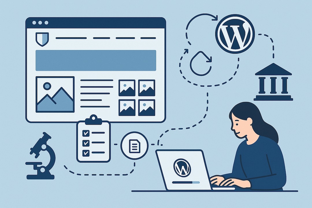 Tema WordPress per laboratori e centri di ricerca